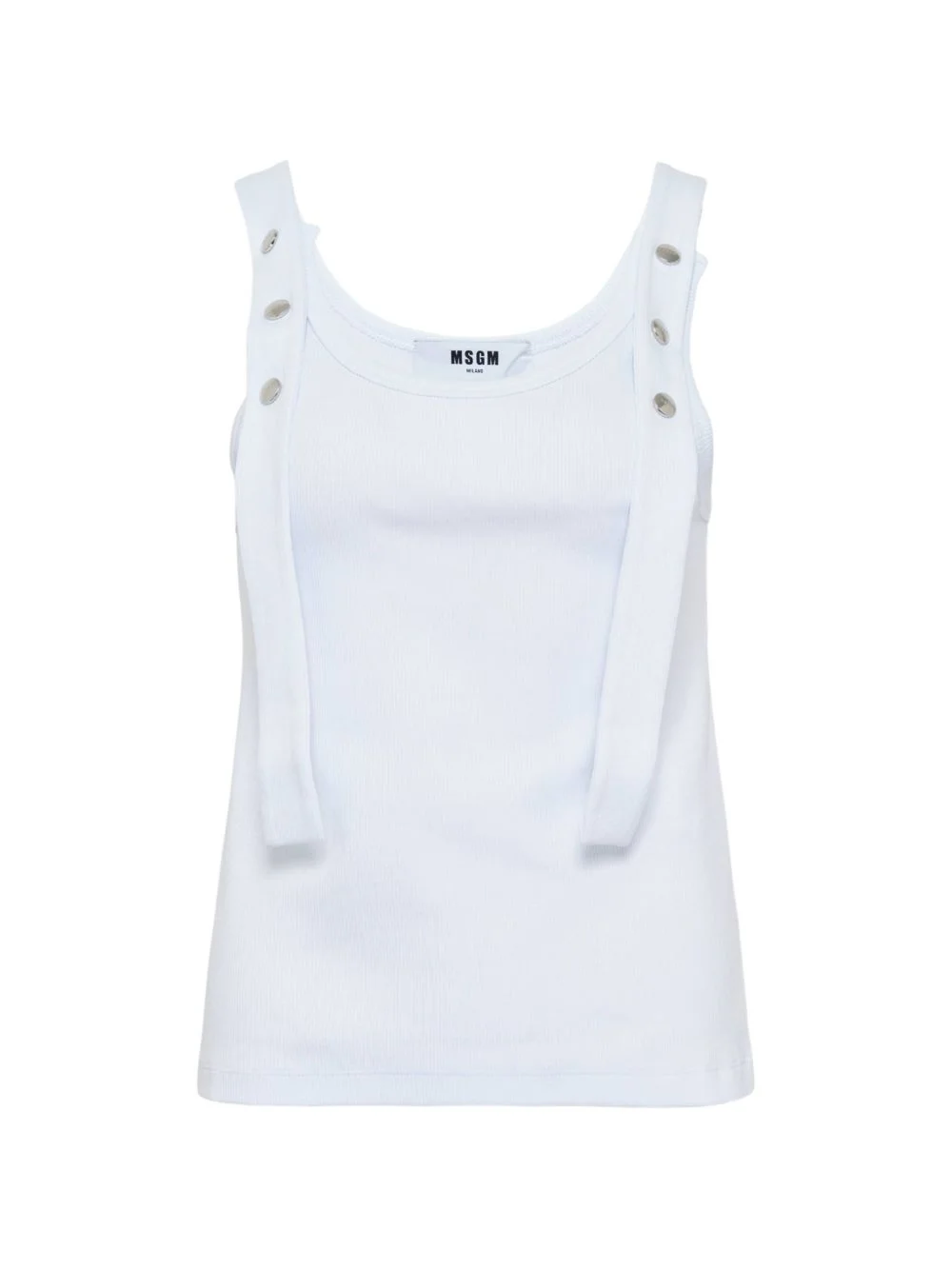 button-detail tank top - 1