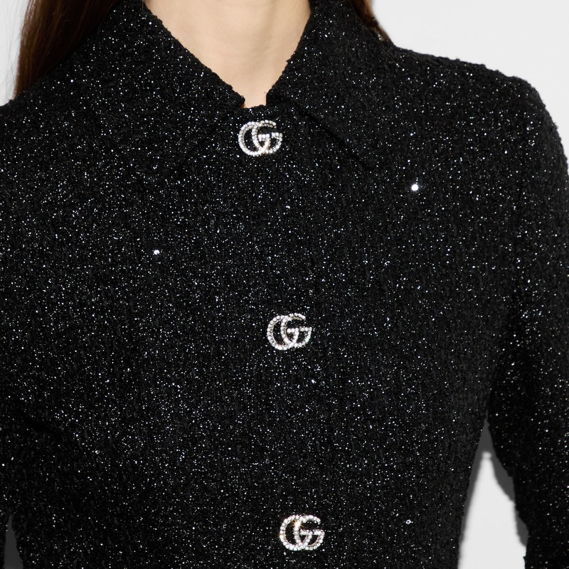 Sequined lamé tweed jacket 5