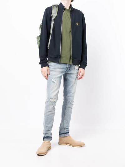 Belstaff logo-patch zipped sweatshirt outlook