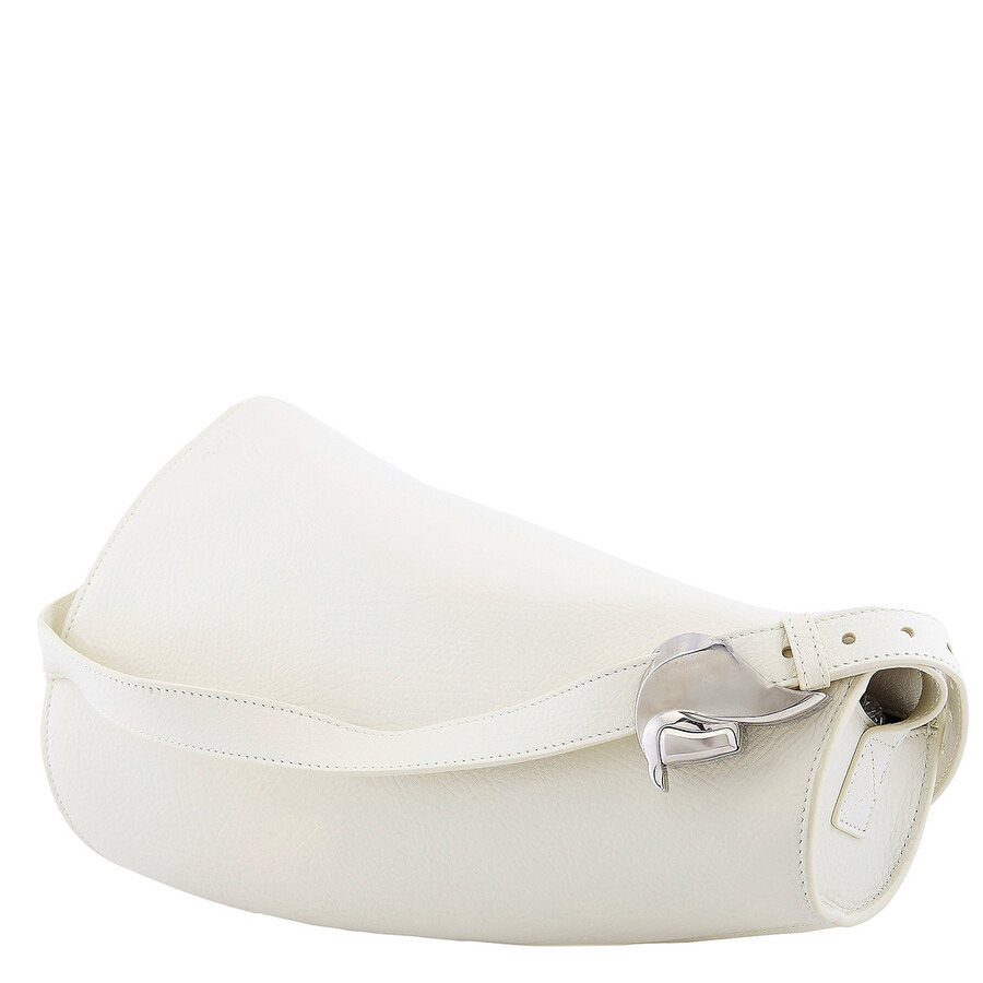 Burberry Large Leather Horn Bag in Almond - 4
