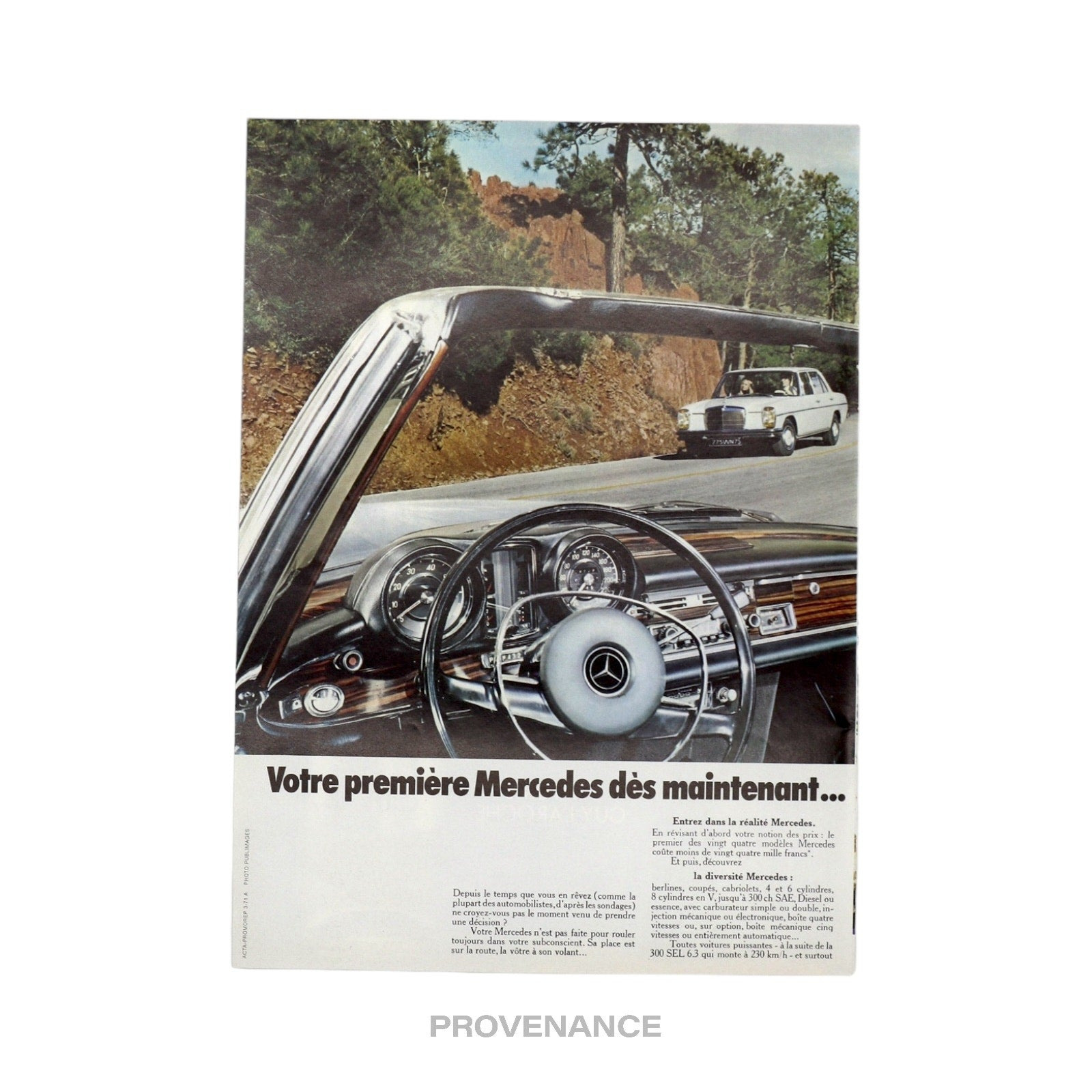 Mercedes-Benz - Mercedes-Benz Antique Vintage Newsprint Ad - Cockpit - 3