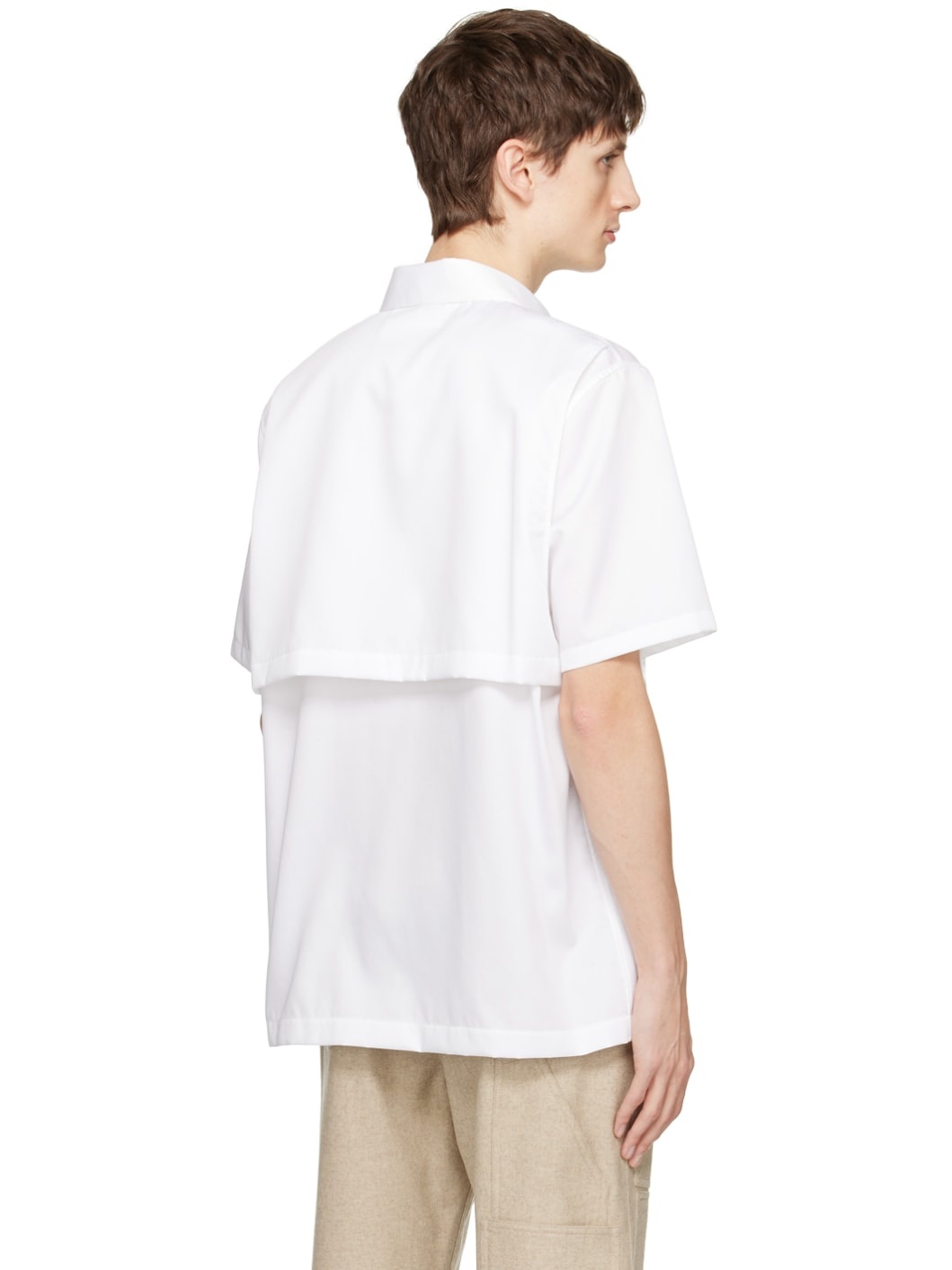 White Utility Shirt - 3