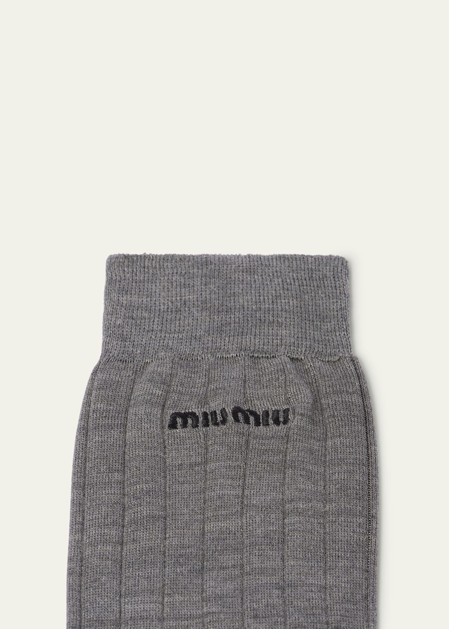 Logo-Knit Silk Sock - 2