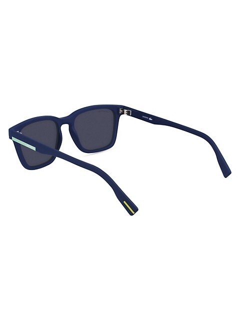 Color Block Sport-Inspired 53MM Rectangular Sunglasses - 4