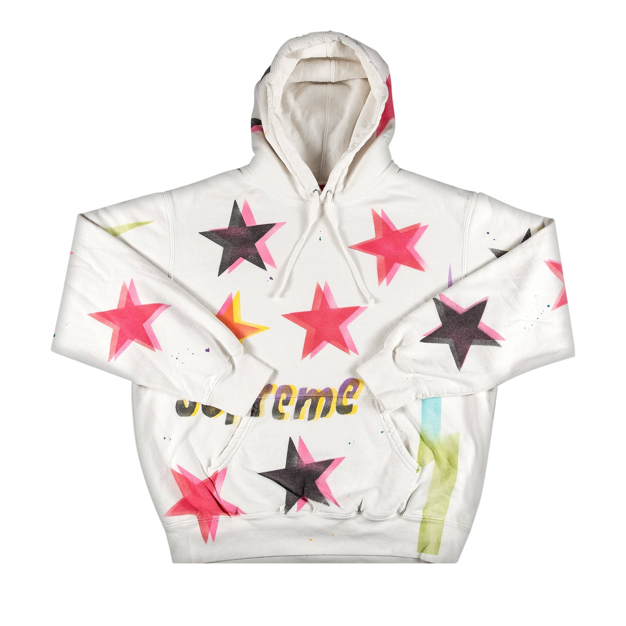 Supreme Gonz Stars Hooded Sweatshirt 'White' - 1
