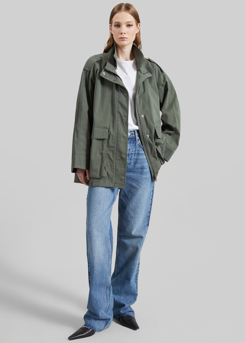 LOW CLASSIC Low Classic Two Pocket Field Jacket - Khaki outlook