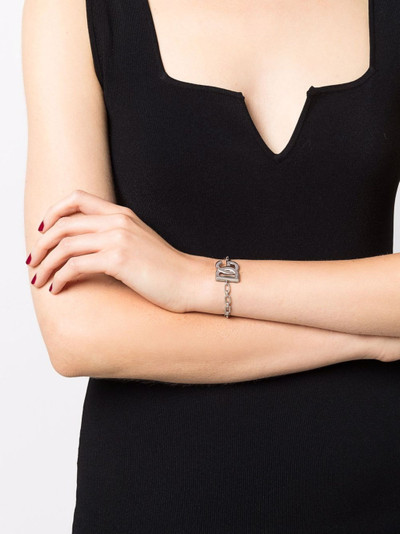 Dolce & Gabbana logo-plaque chain-link bracelet outlook