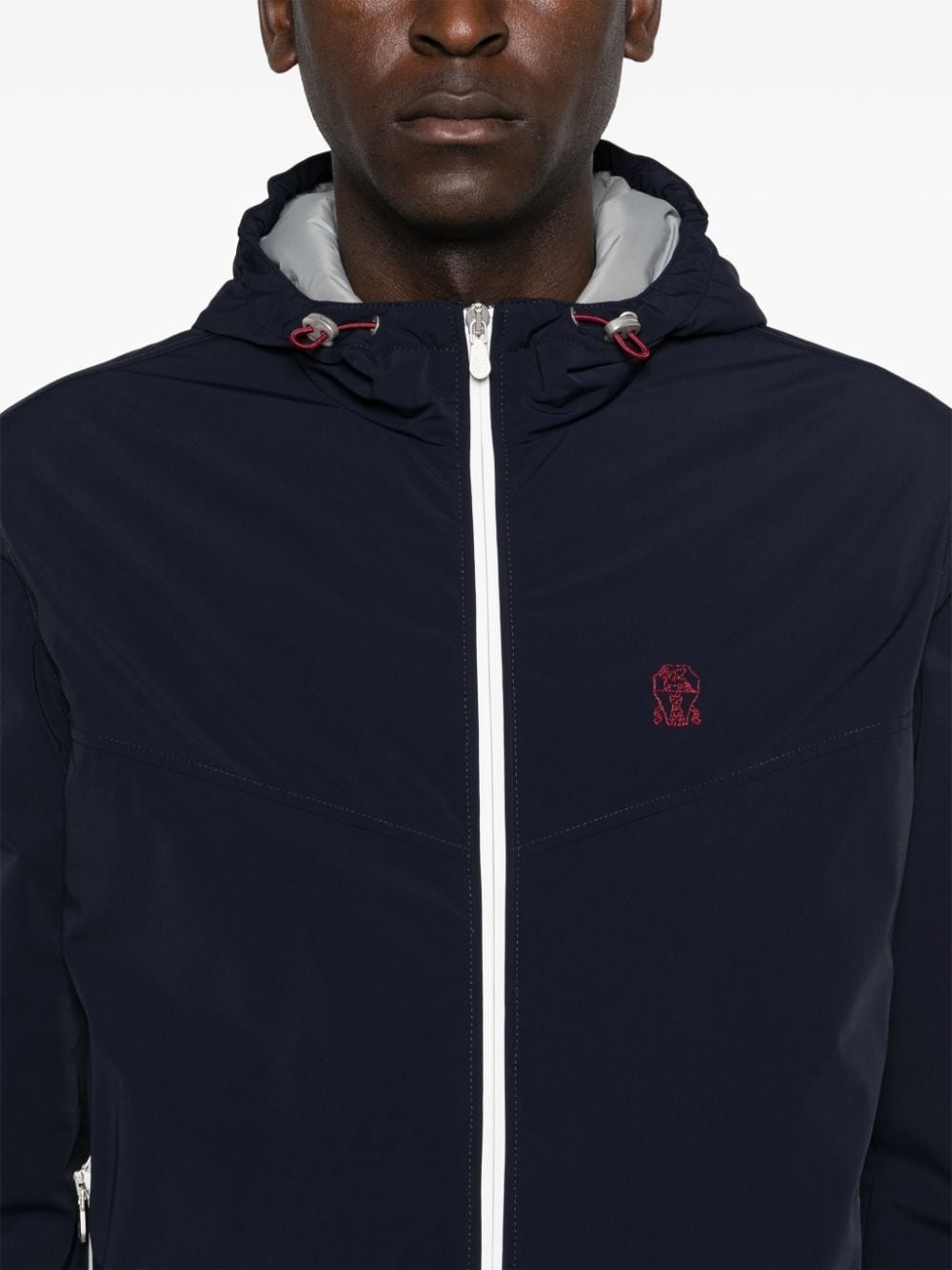 logo-embroidered jacket - 5