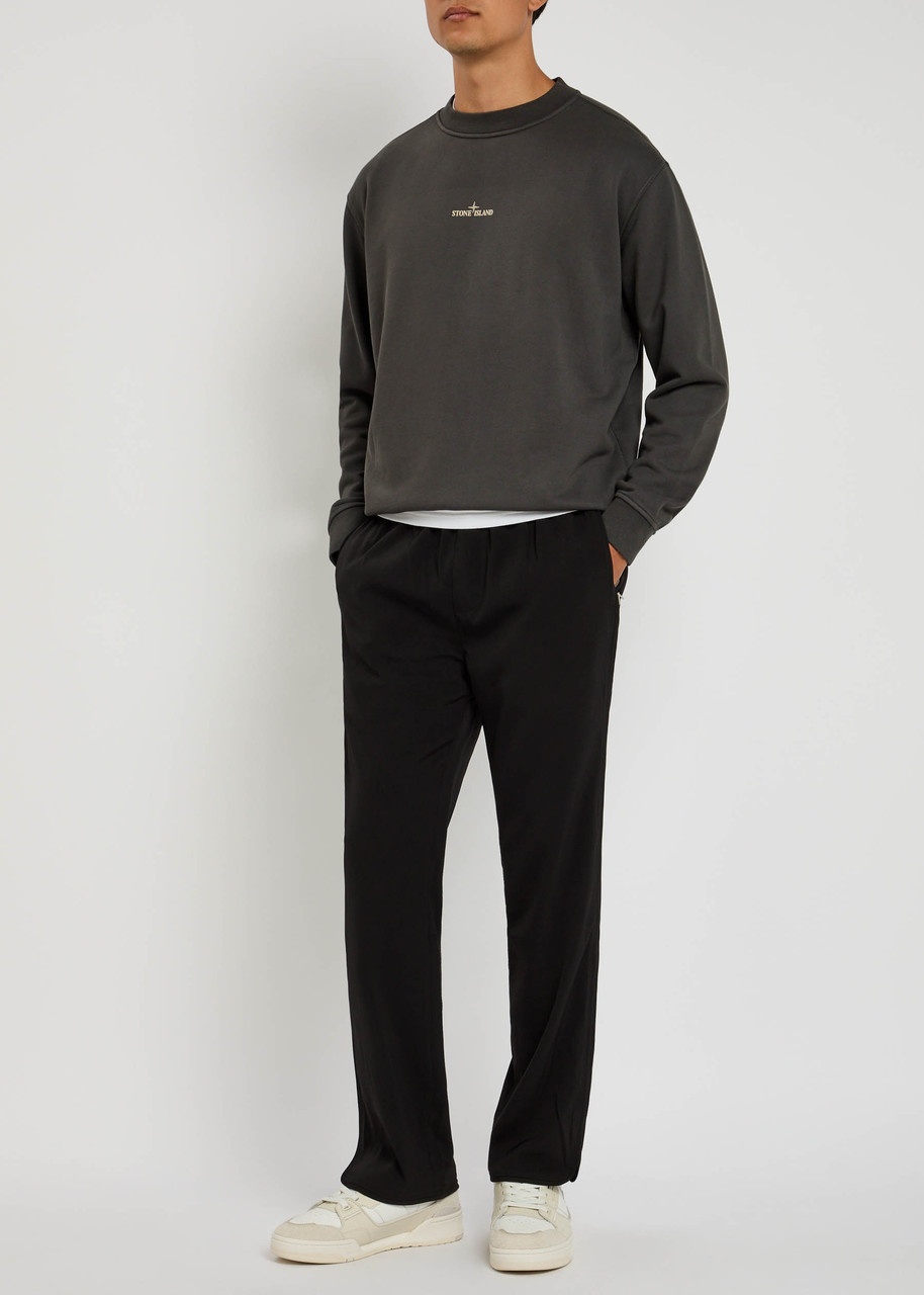 Stone Island Logo-print Cotton Sweatshirt - 4