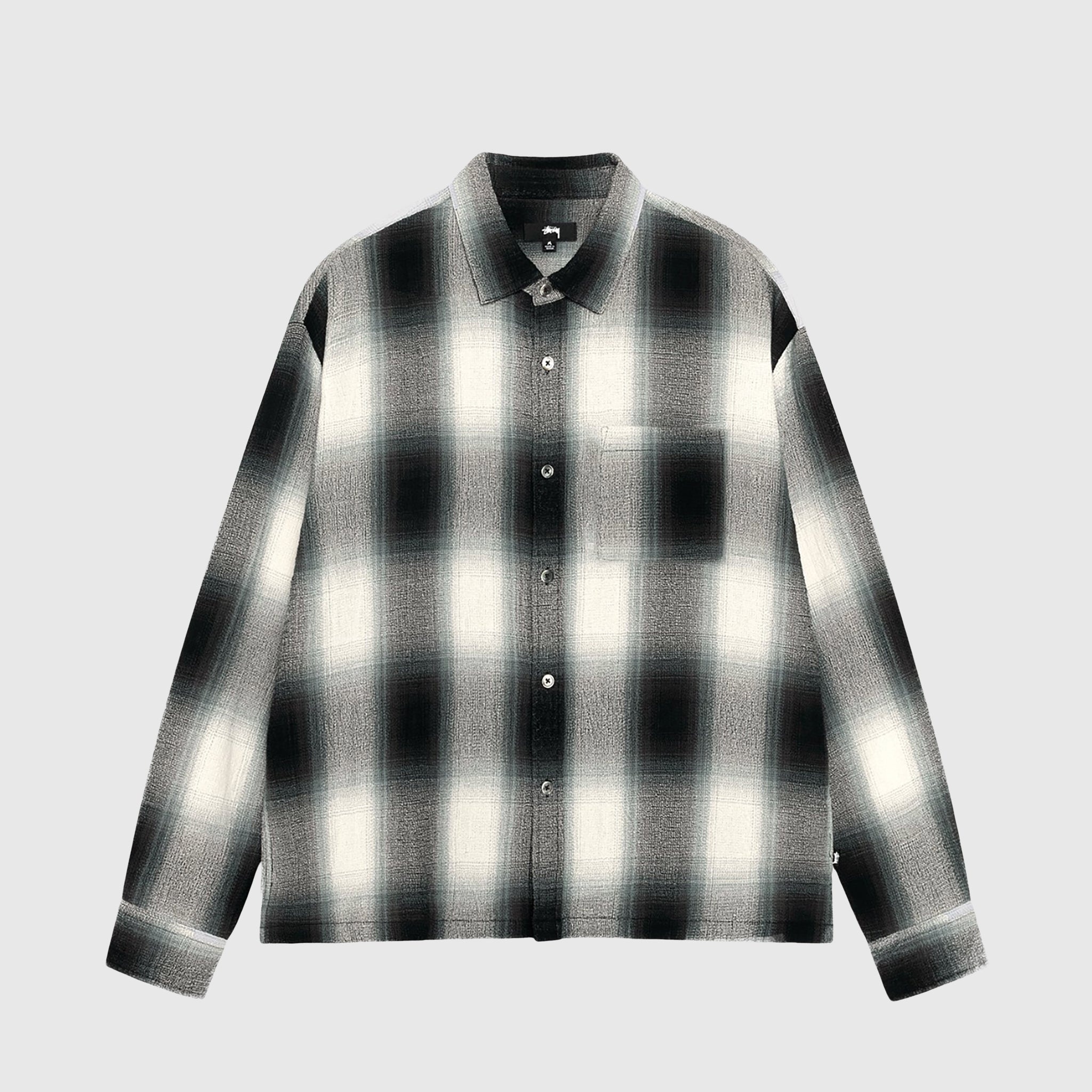 LOOSE WEAVE PLAID SHIRT - 1