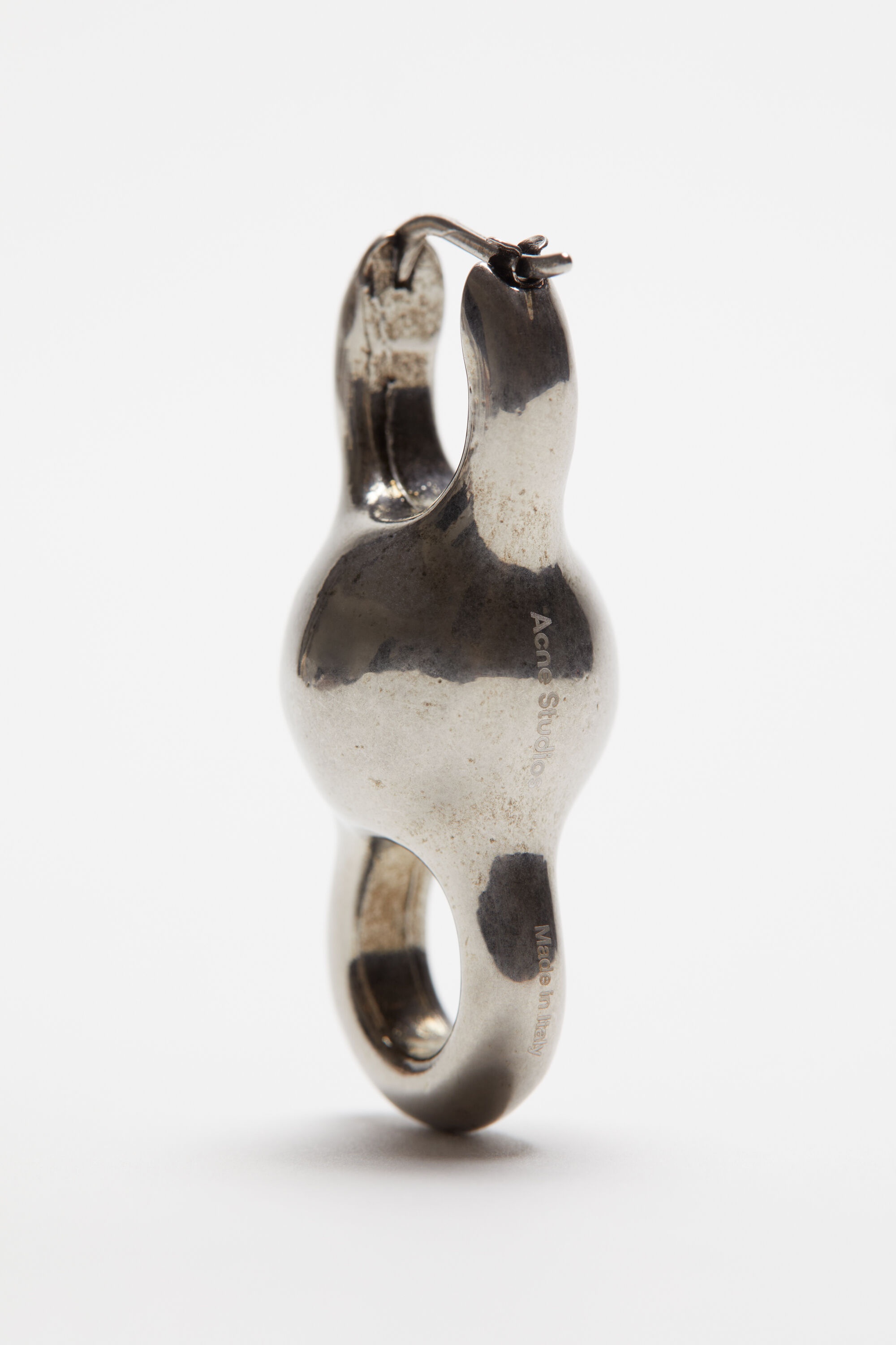 Chain earrings - Antique Silver - 4