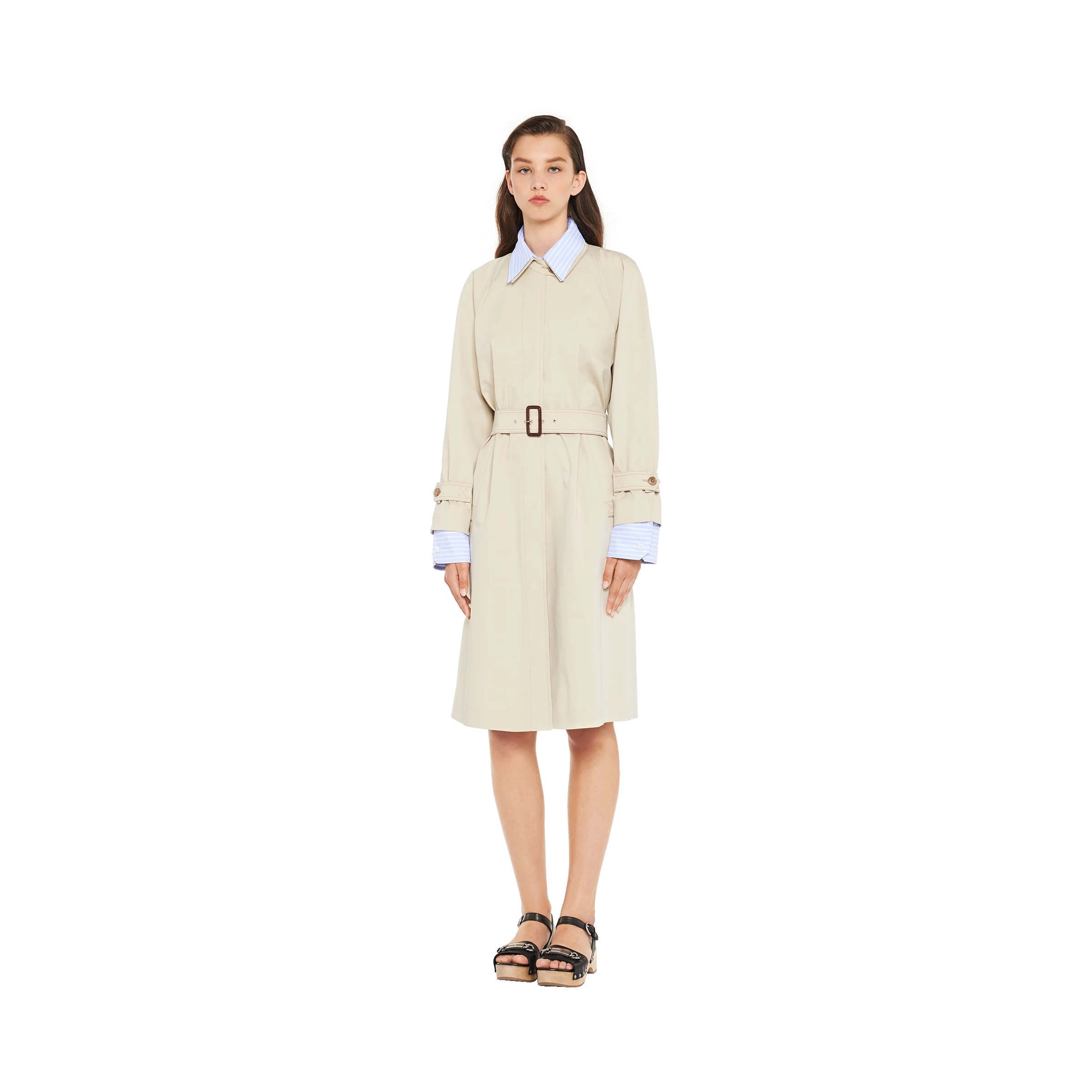 Stretch gabardine trench coat - 2