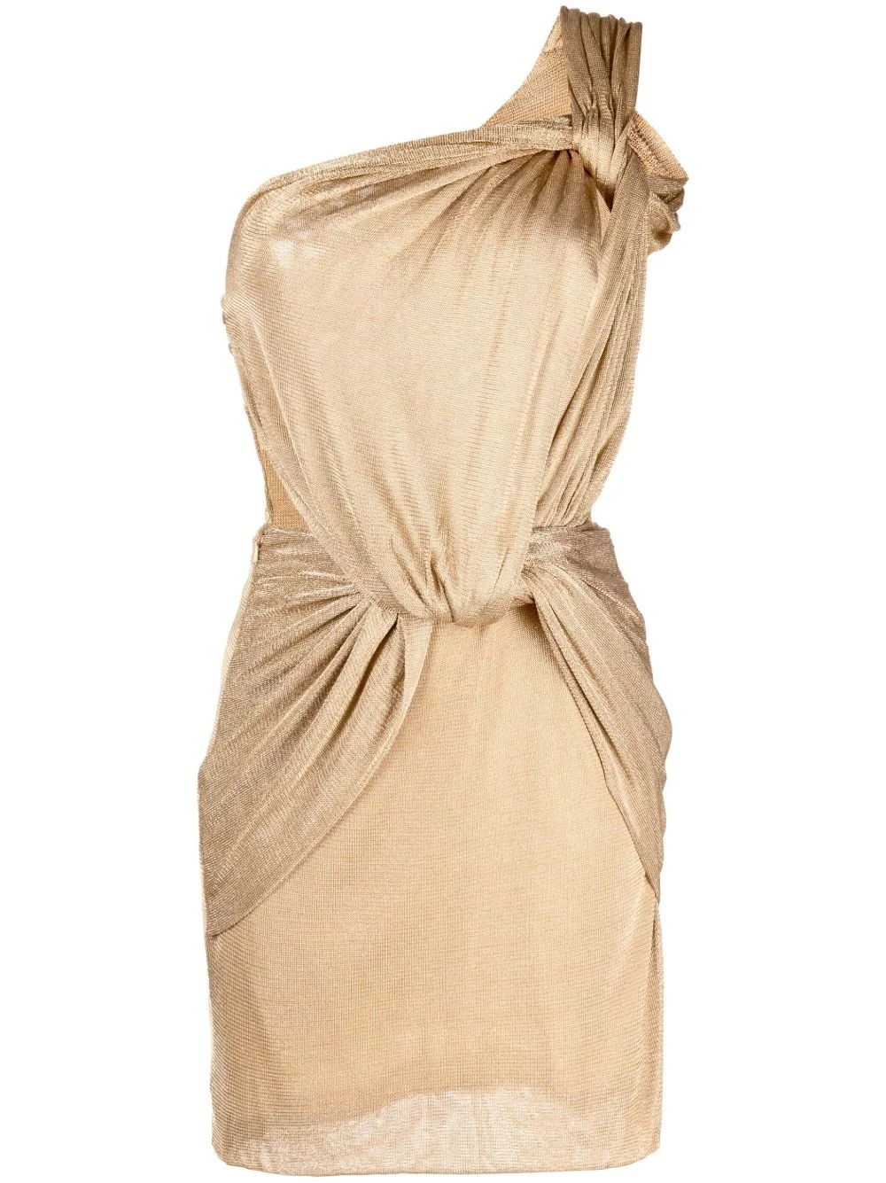 one-shoulder cut-out minidress - 1