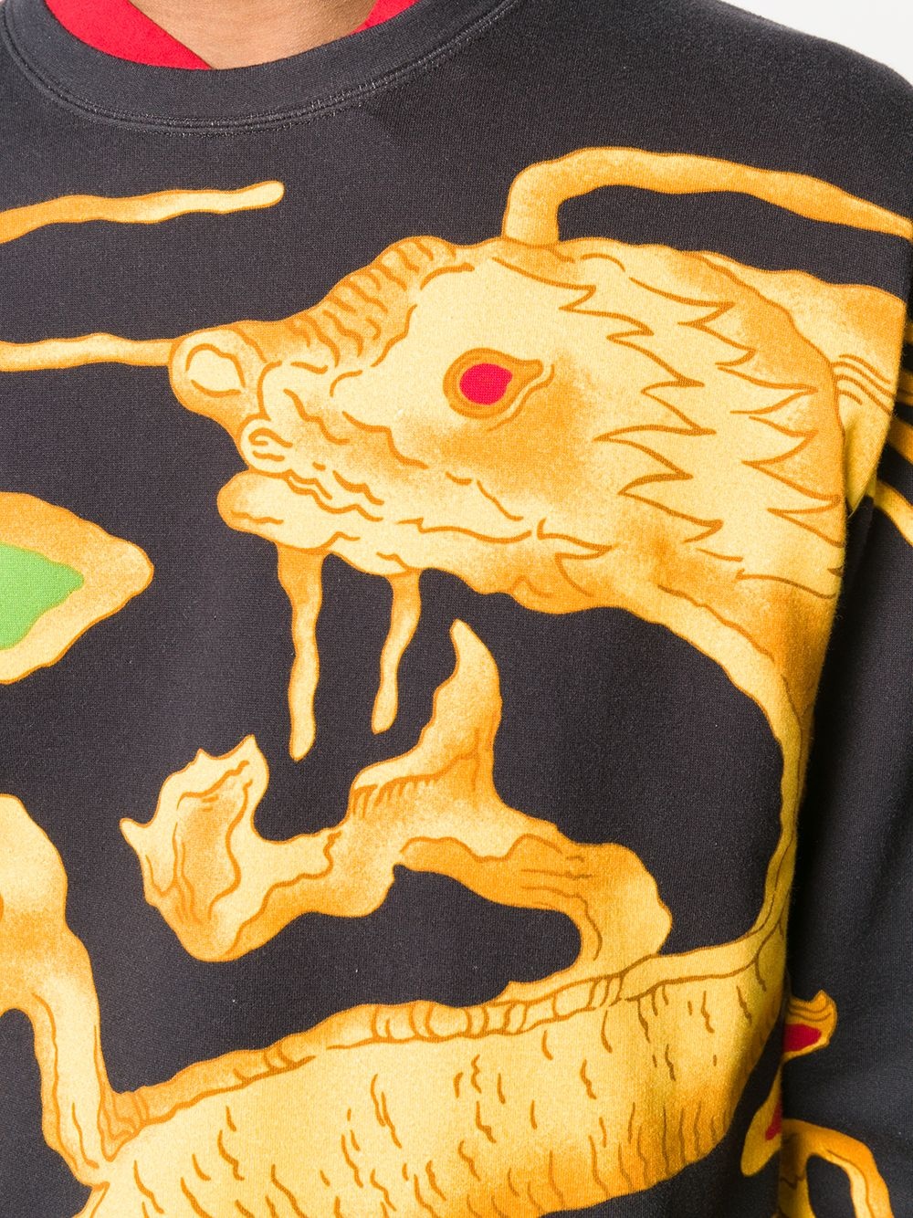 dragon print sweatshirt - 5