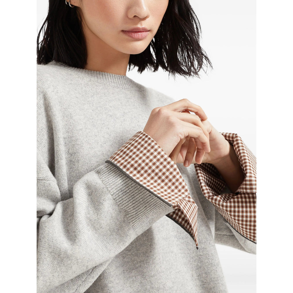 Brunello Cucinelli Grey Knitwear - Jumpers Women - 5