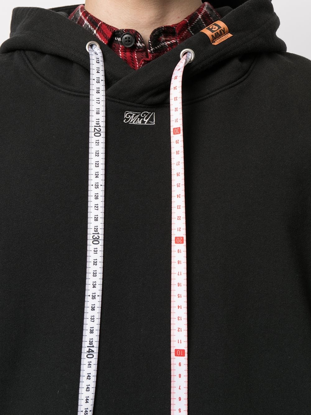 logo-patch cotton hoodie - 5