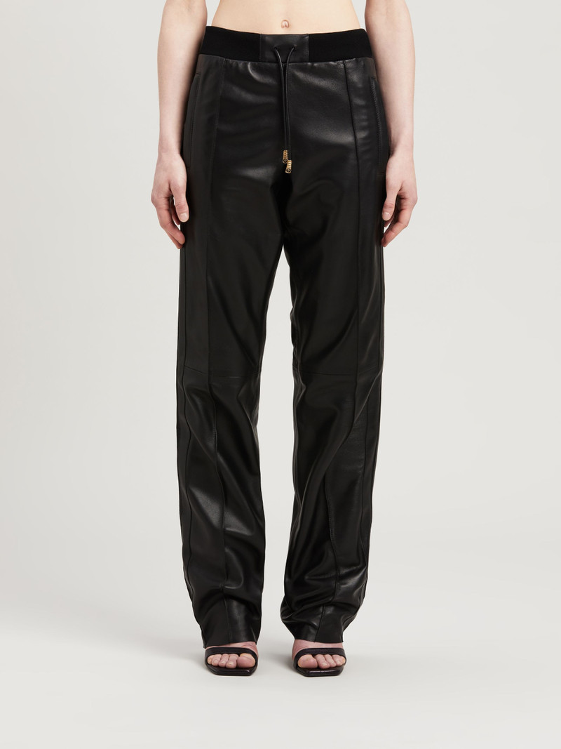 LEATHER TRACK PANTS 3