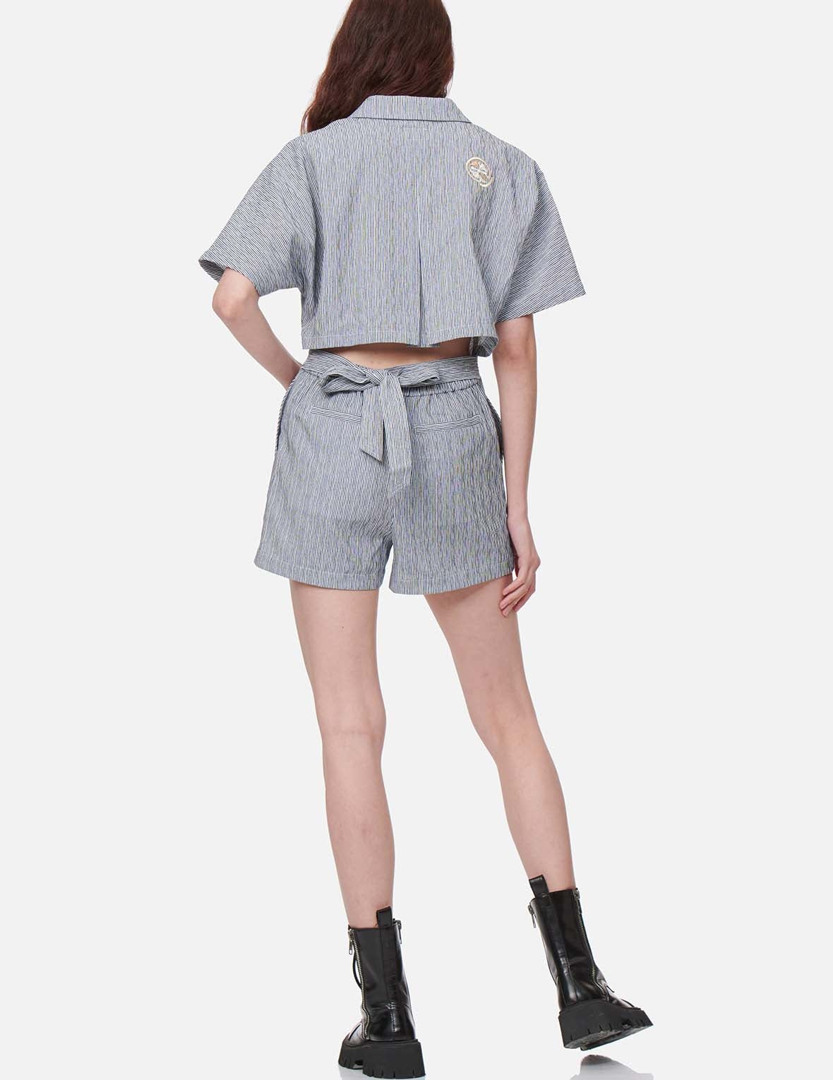 Seagull and Kamon Embroidery Jumpsuit - 6