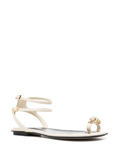 Lanvin Swing leather sandals outlook
