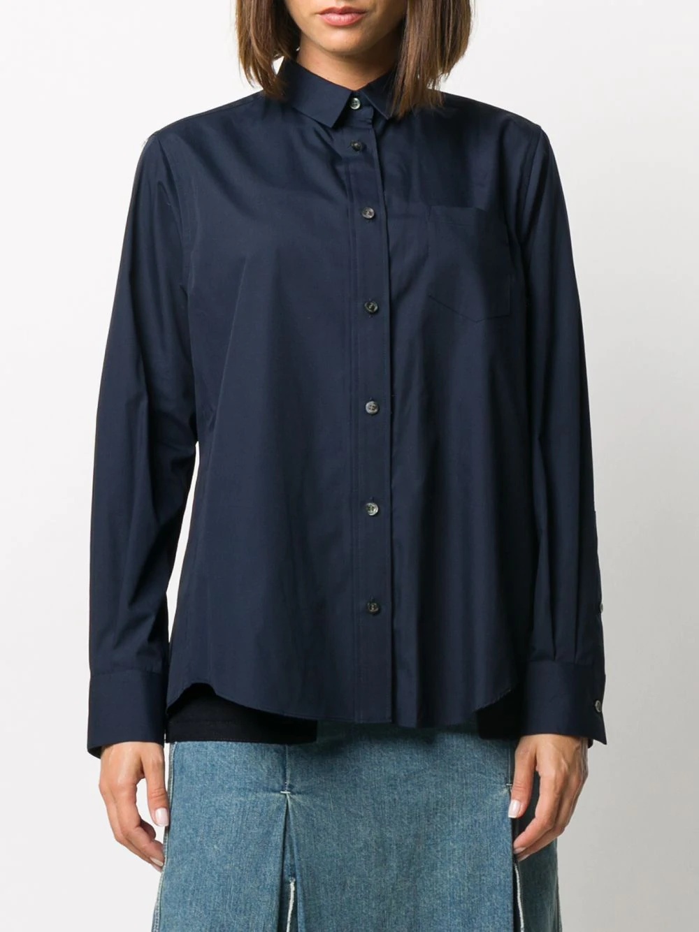 back-pleated shirt - 3