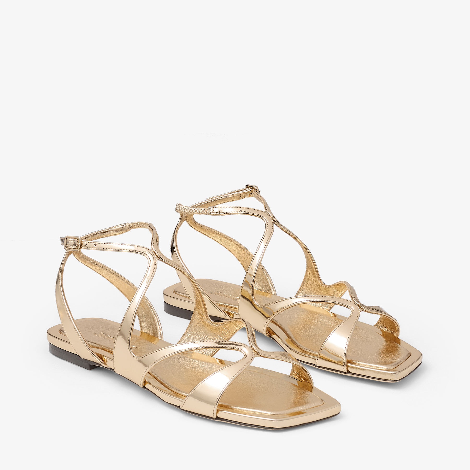 Ayla Flat
Gold Metallic Leather Flats - 3