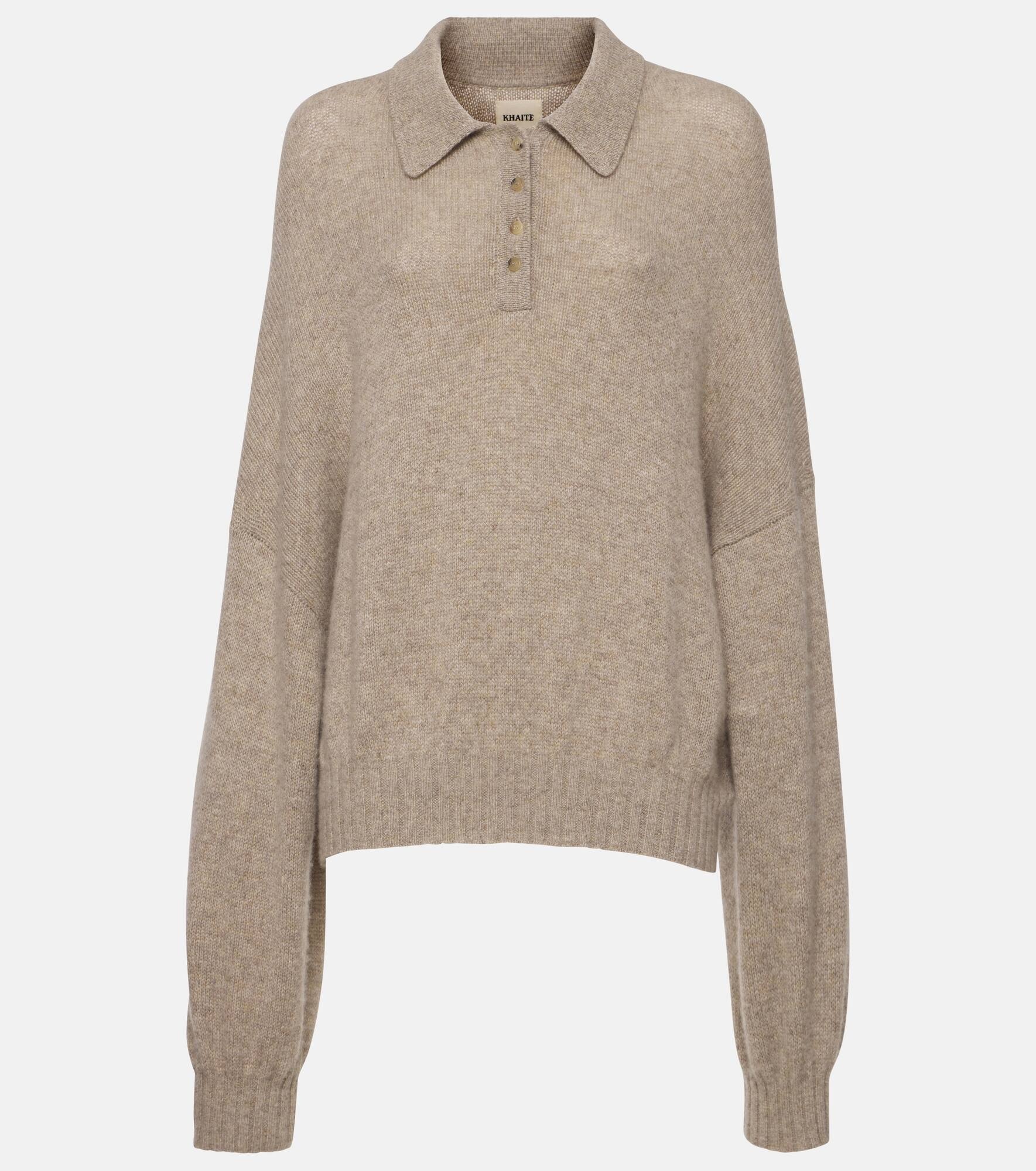 Rene cashmere polo sweater - 1