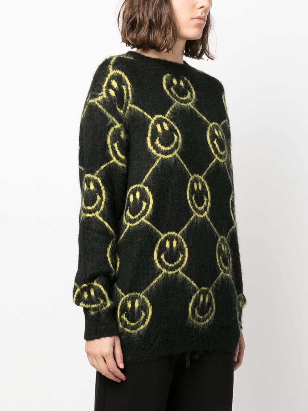 smiley-face intarsia-knit jumper - 3