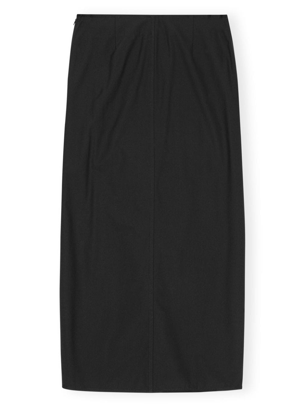 draped mid-rise midi dress - 6