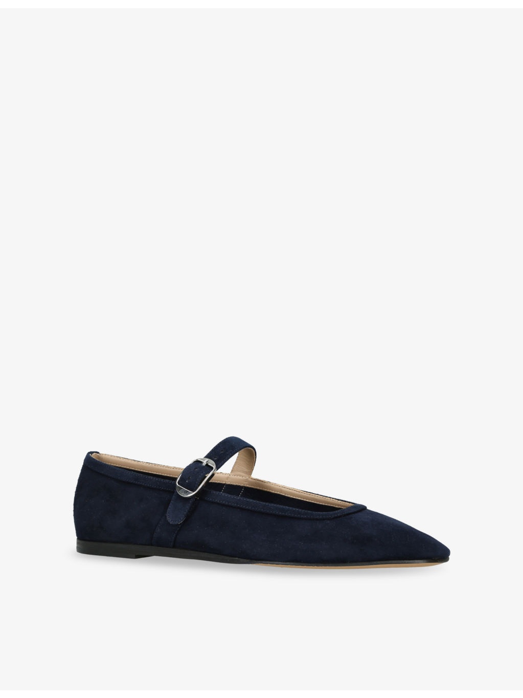 Mary Jane Suede Ballet Flats - 3