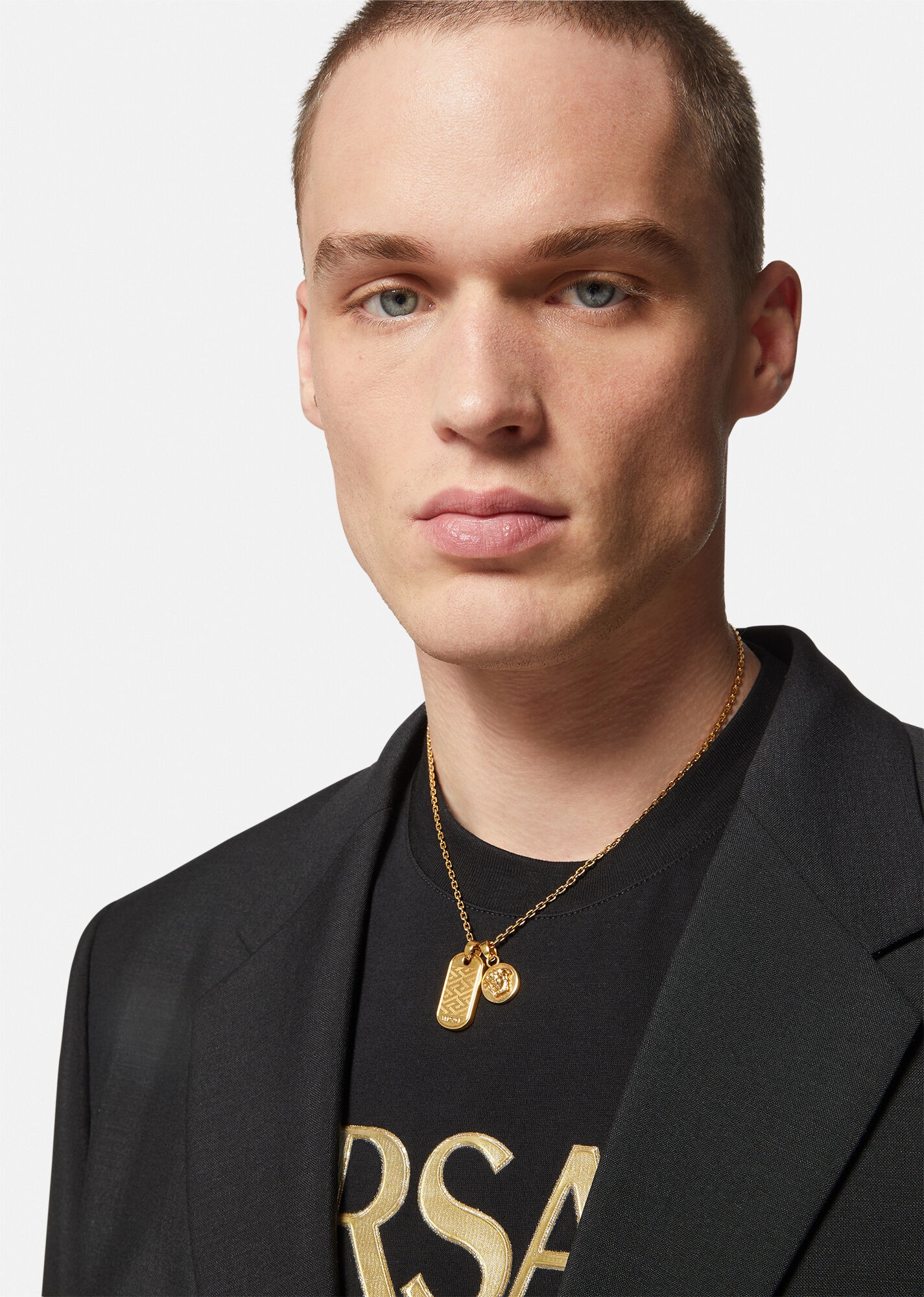 La Greca Tag Necklace - 3