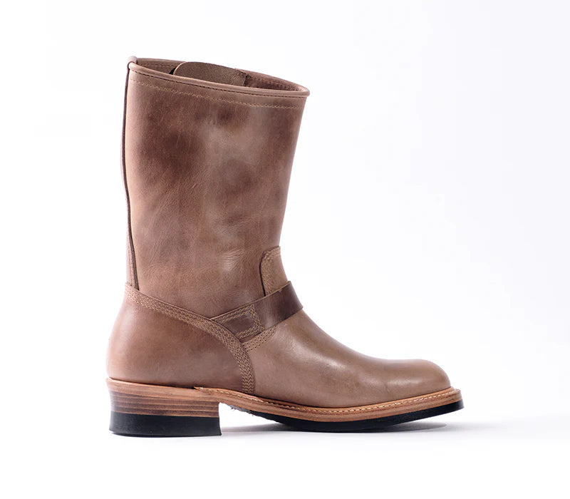 LK-003 Wabash Engineer Boots Horween CXL Natural - 5