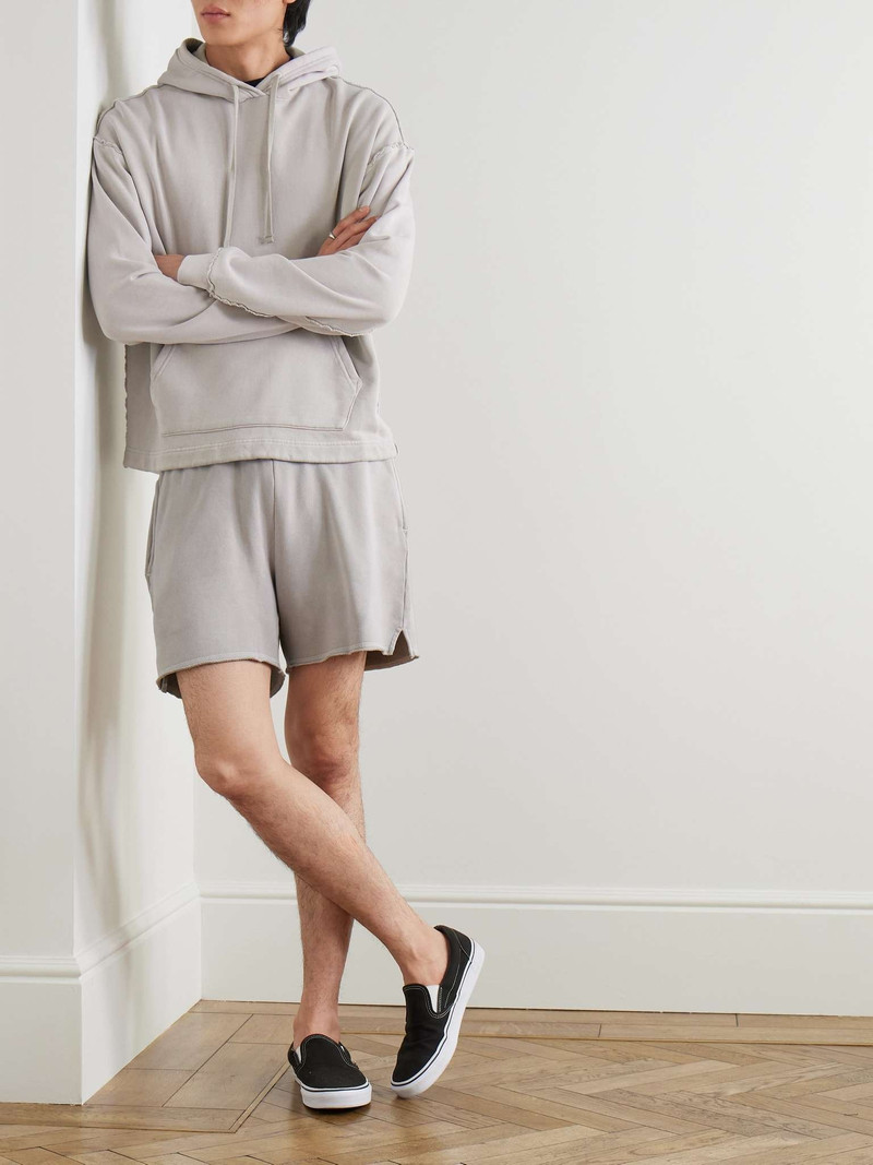 John Elliott Skeptic Wide-Leg Cotton-Jersey Drawstring Shorts outlook