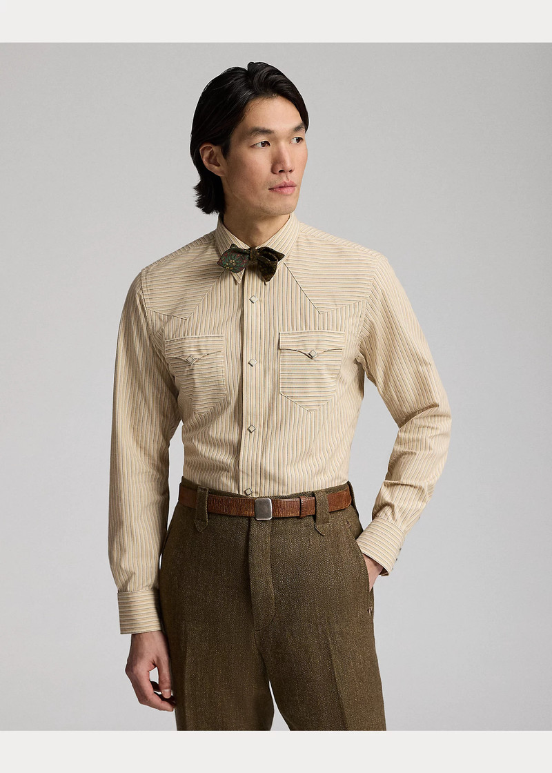 RRL by Ralph Lauren Slim Fit Striped Western Shirt outlook