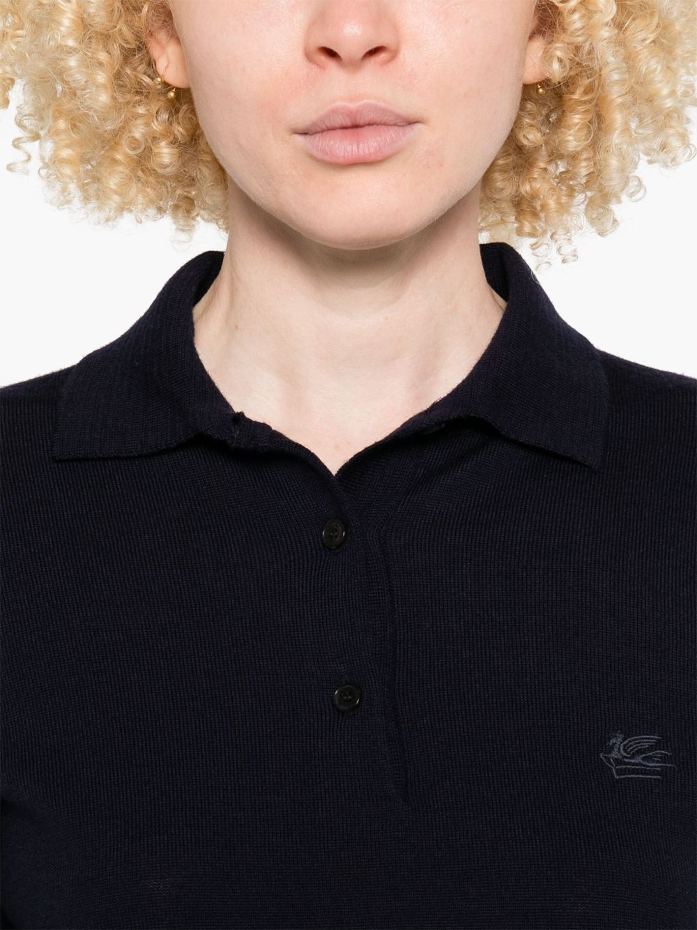 polo-collar sweatshirt - 5