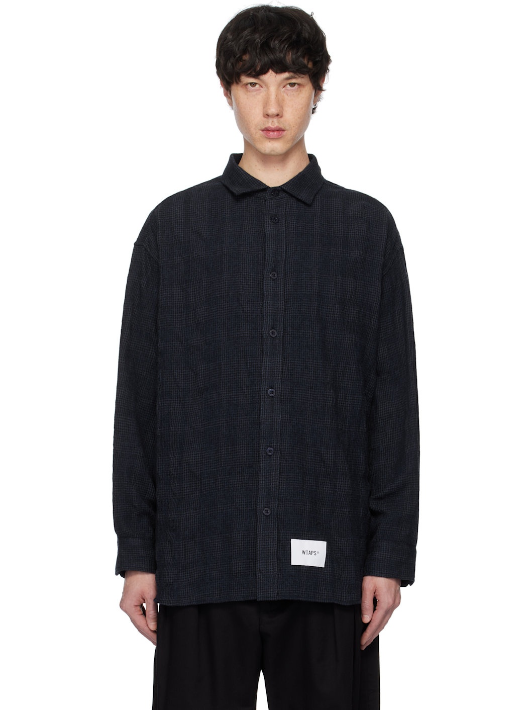 Navy Check Shirt - 1