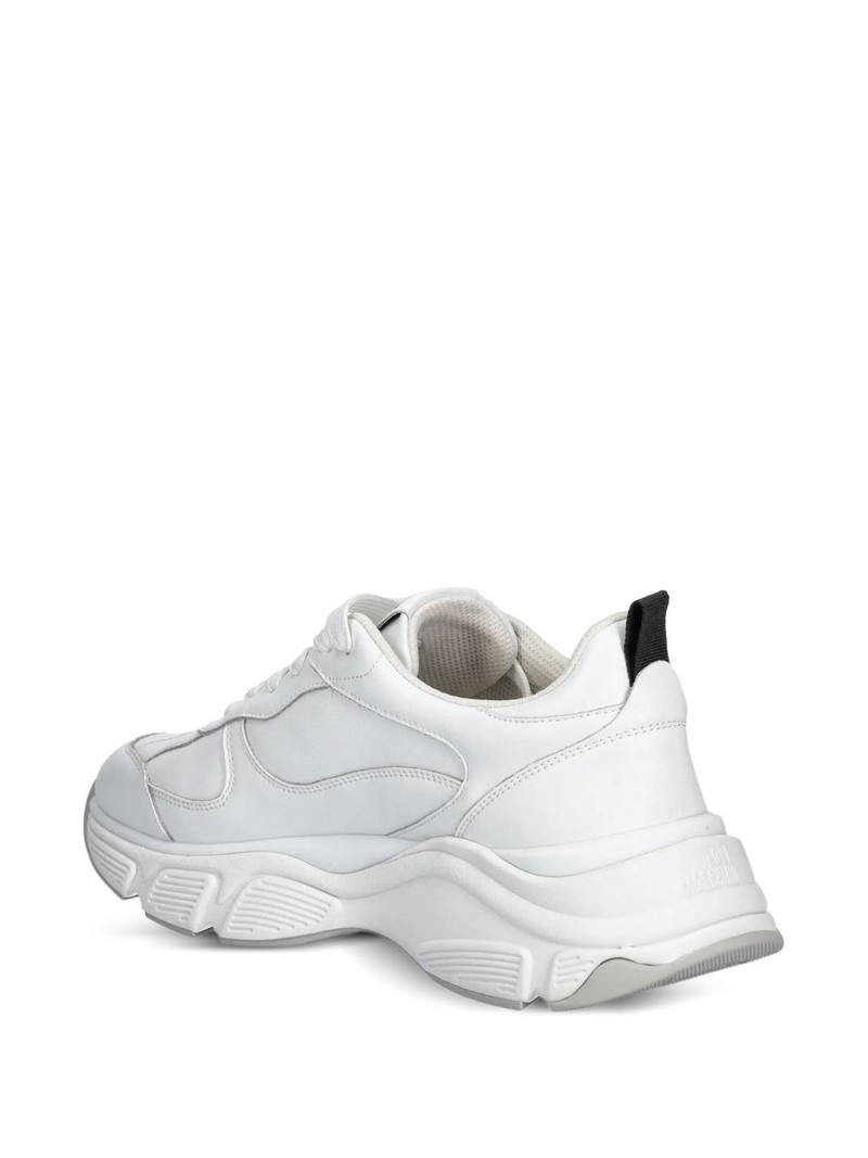 Moschino logo lace-up sneakers outlook