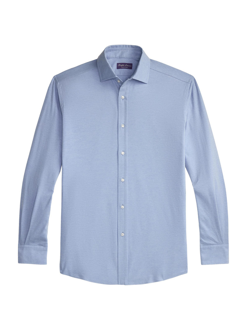 Men's Aston Cotton-Blend Button-Front Shirt - Blue 1