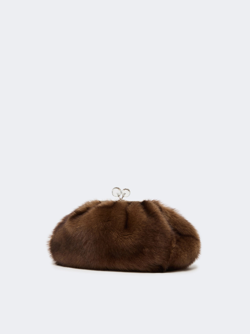 WEEKEND Max Mara Medium sheepskin Pasticcino Bag - CARAMEL outlook