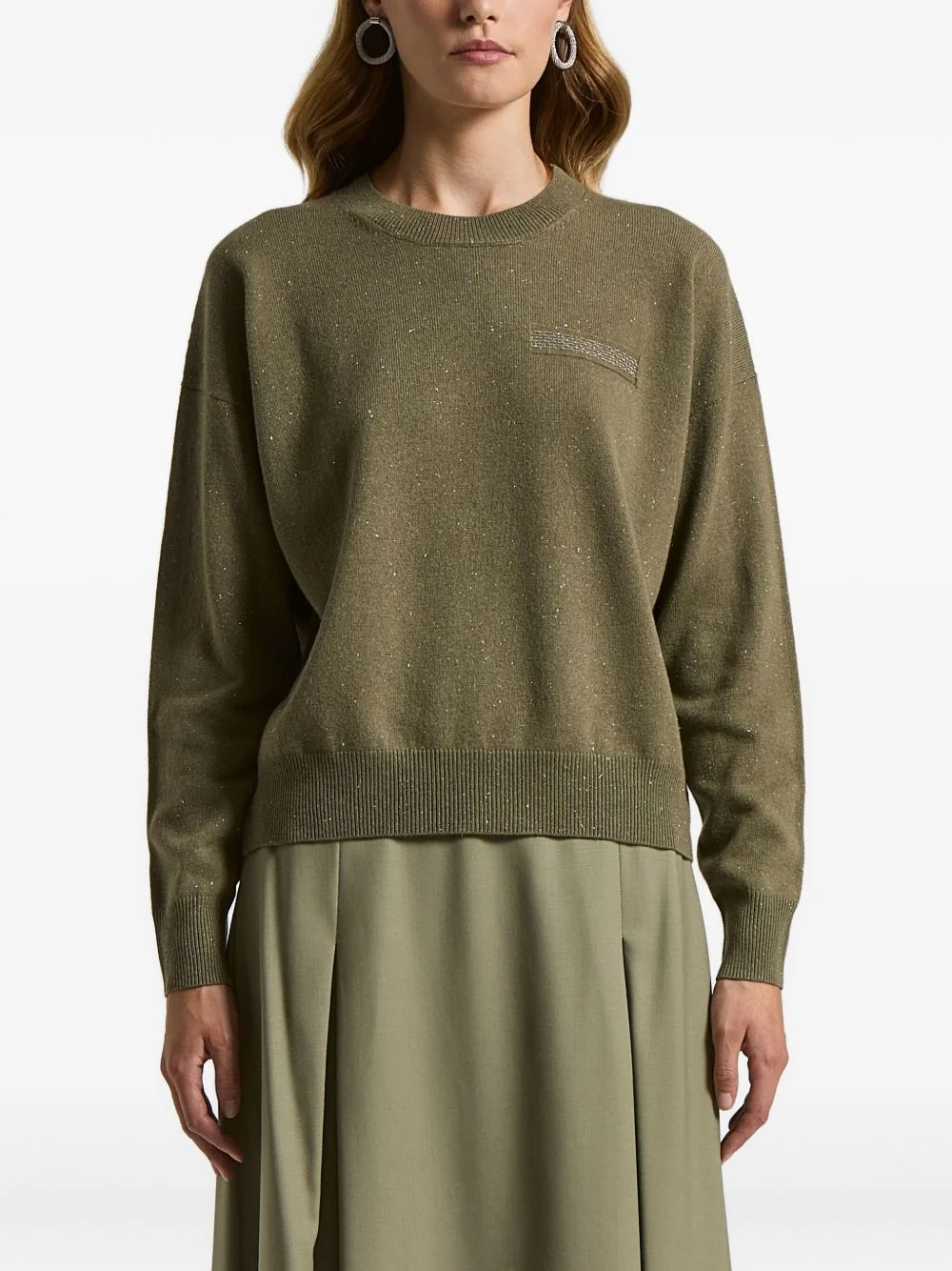 embellished sweater - 1