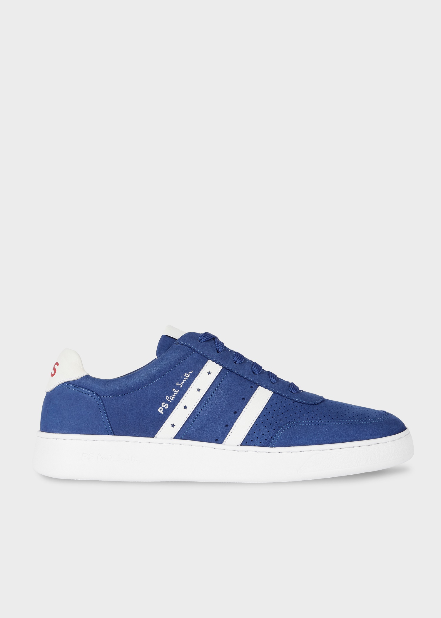 Cobalt Blue Leather 'Birch' Trainers - 1