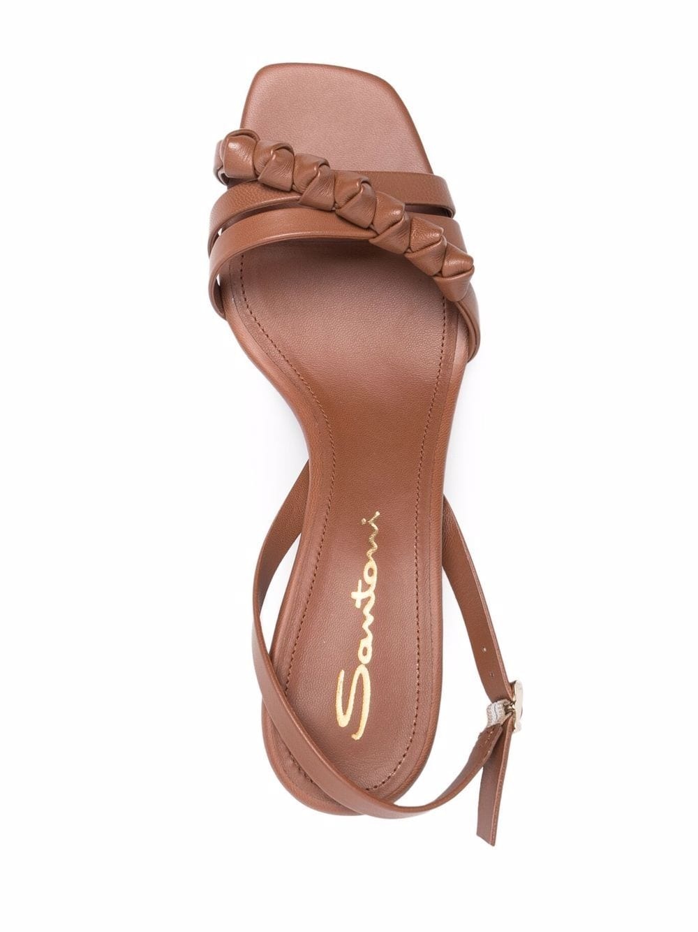 leather slingback sandals - 4