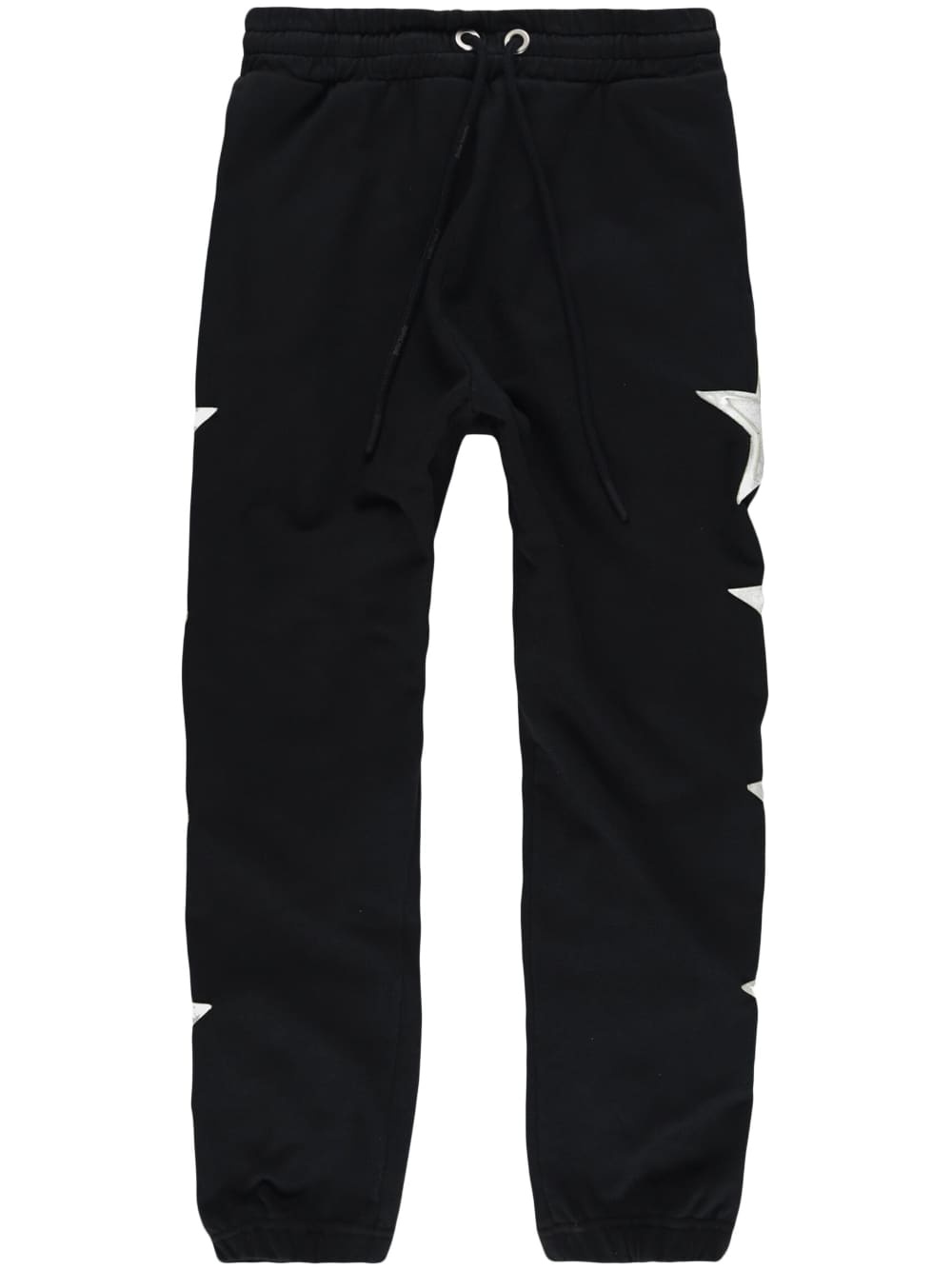 star-patch cotton track pants - 1
