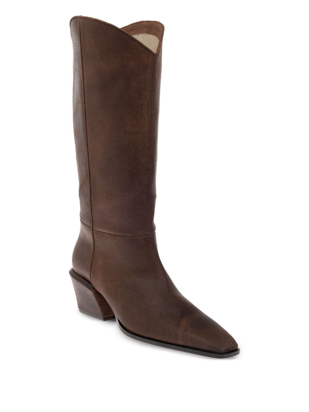 50mm Bettina leather pointed-toe boots - 2