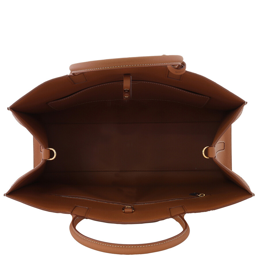 Burberry Warm Russet Brown Grainy Leather Medium Frances Bag - 6
