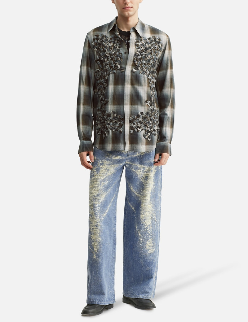 TAAKK CHECK EMBROIDERY SHIRT outlook