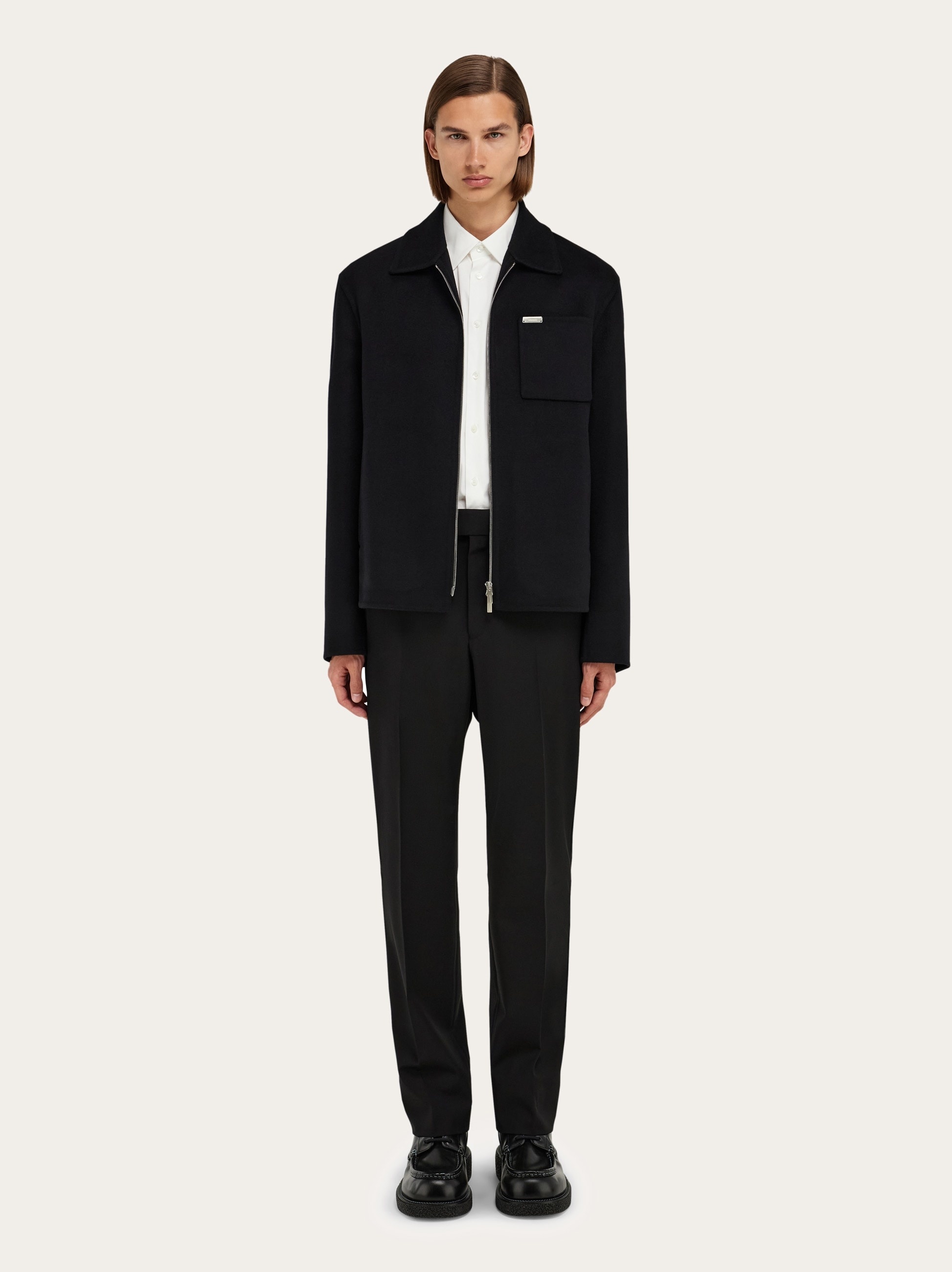 Cashmere-blend blouson - 7