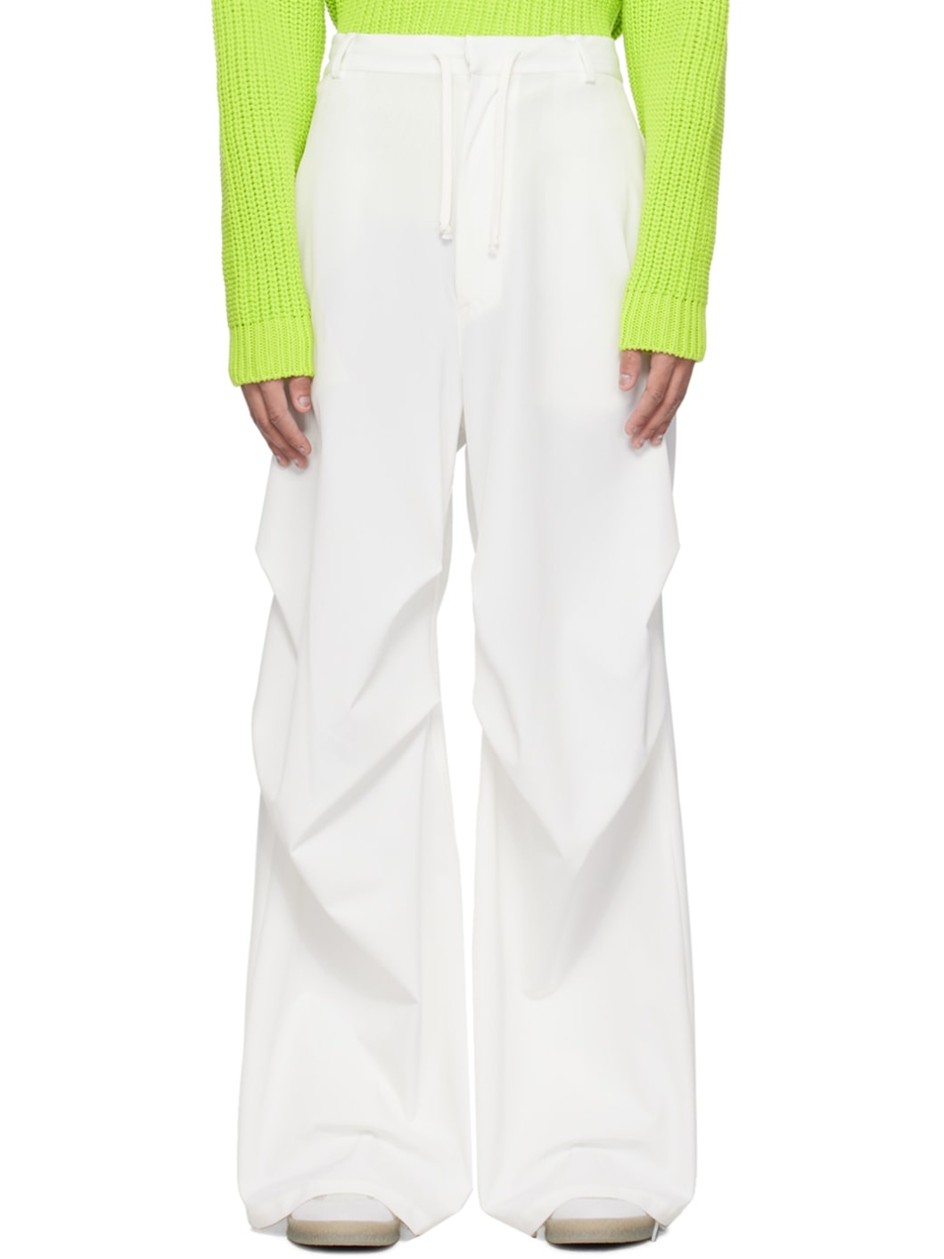 Off-White Wide-Leg Trousers - 1