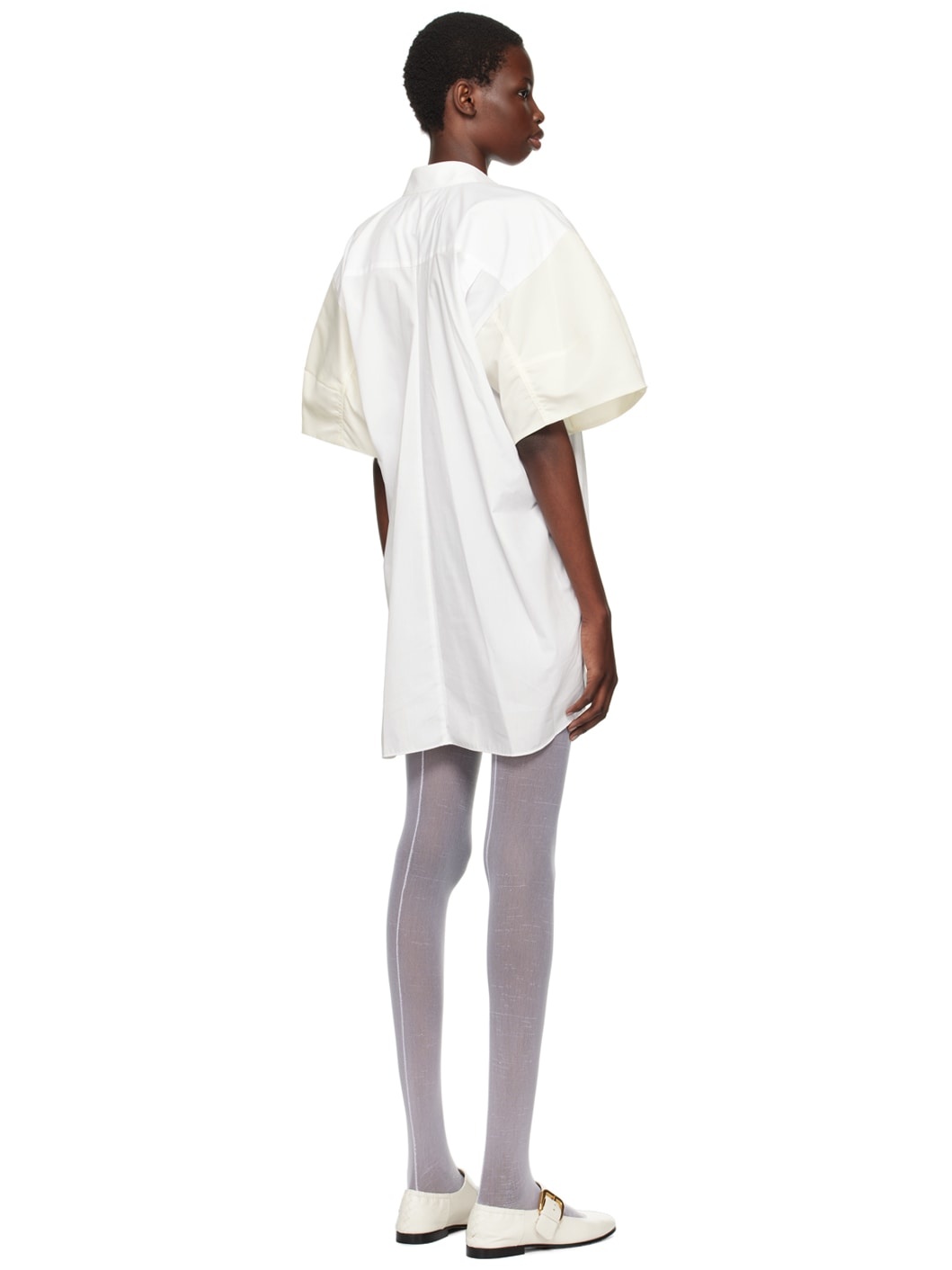 White Shirt Minidress - 3