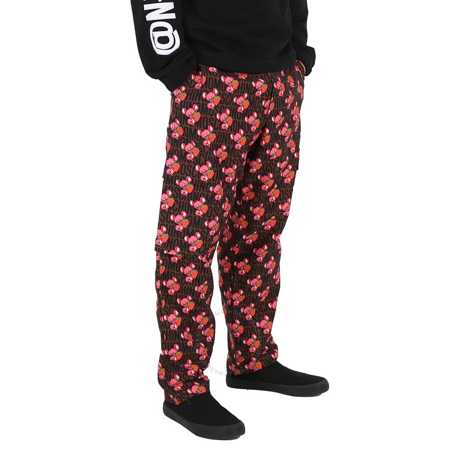 Moschino All-Over Animal Printed Straight Leg Cargo Pants - 4