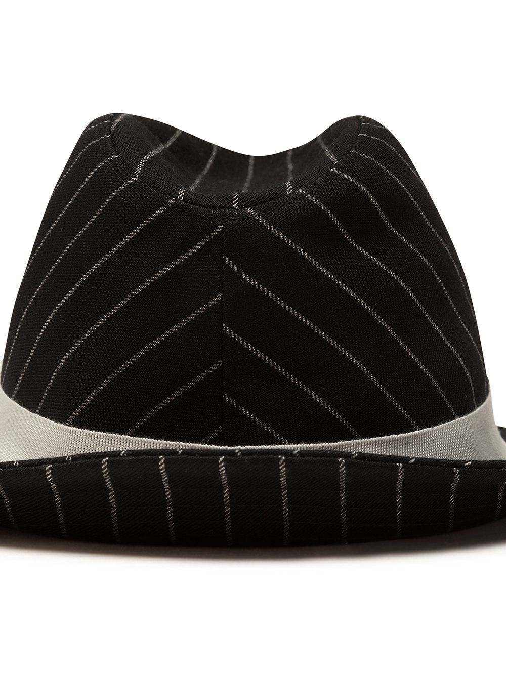pinstripe wool fedora - 2